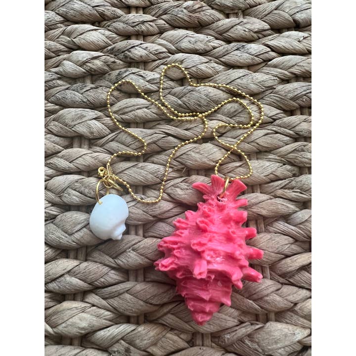 Conch 1 Pink Short Pendant for wholesale by Bergamotas Candel’s