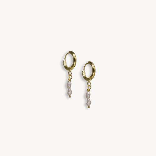 Hobo and Hatch - Wholesale Dangle earrings - Nautilus Hoops // Gold