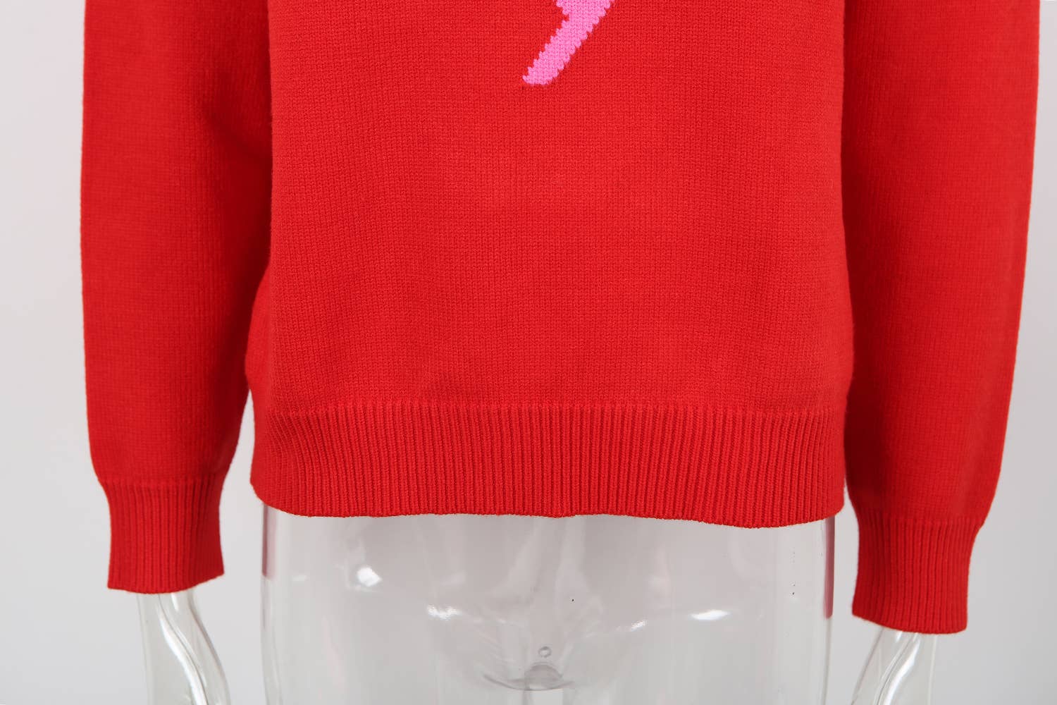 Hope & Sunshine - Wholesale Knit Sweater - Women's - Valentine's Heart Pullover Sweater39