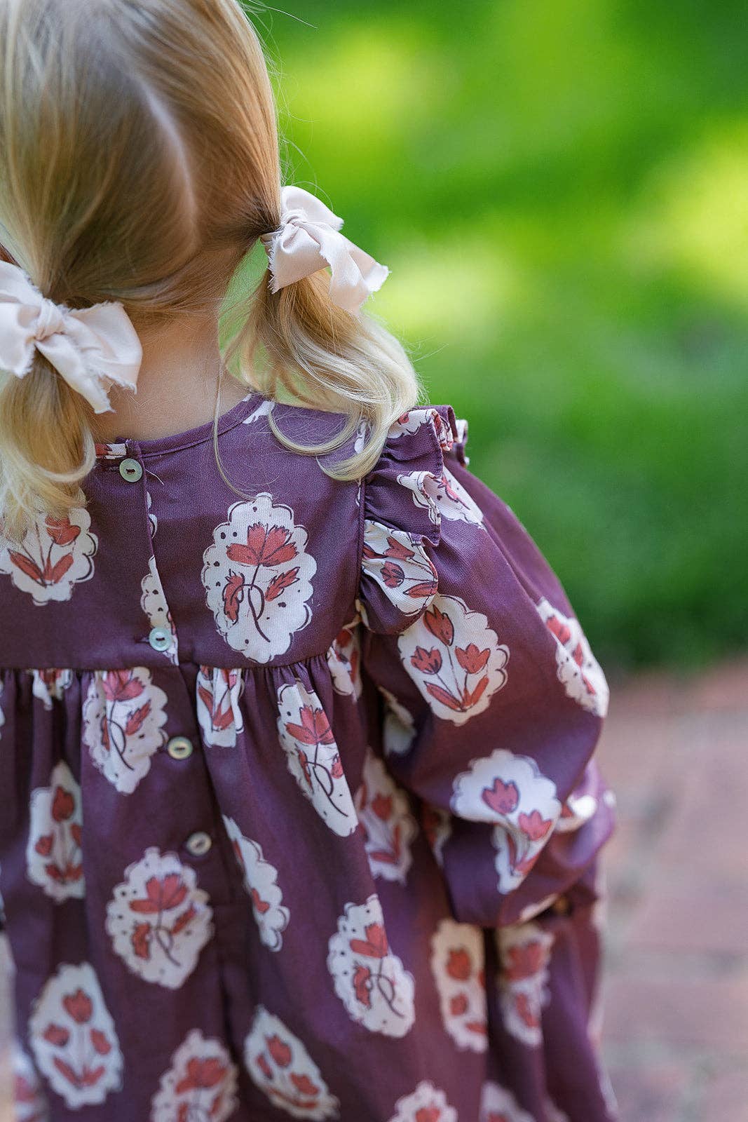 Sun House Children's - Wholesale Dress - Kids - Britta Dress in Intaglio Maroon3