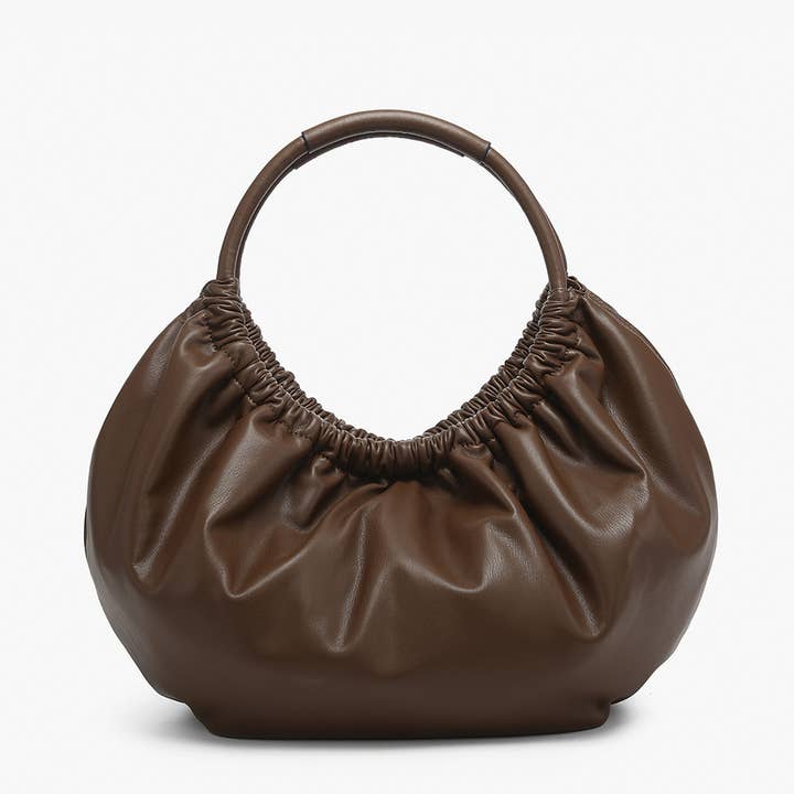 Jen & Co. - Wholesale Shoulder Bag - Women's - M2625 Lena Ruched Shoulder Bag w/ Round Handle