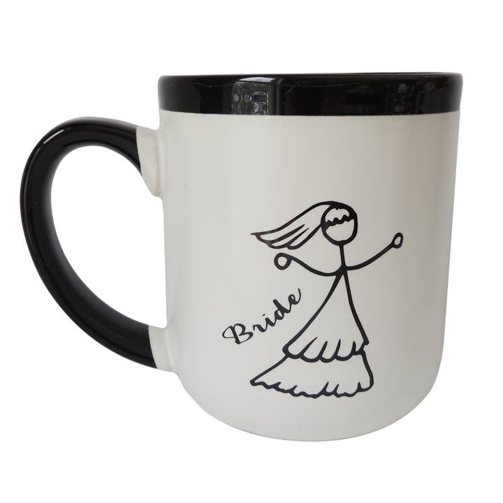 Abbey + CA Gift – Großhandel Kaffeebecher – Moderne Hochzeits-Tassen für Braut und Bräutigam