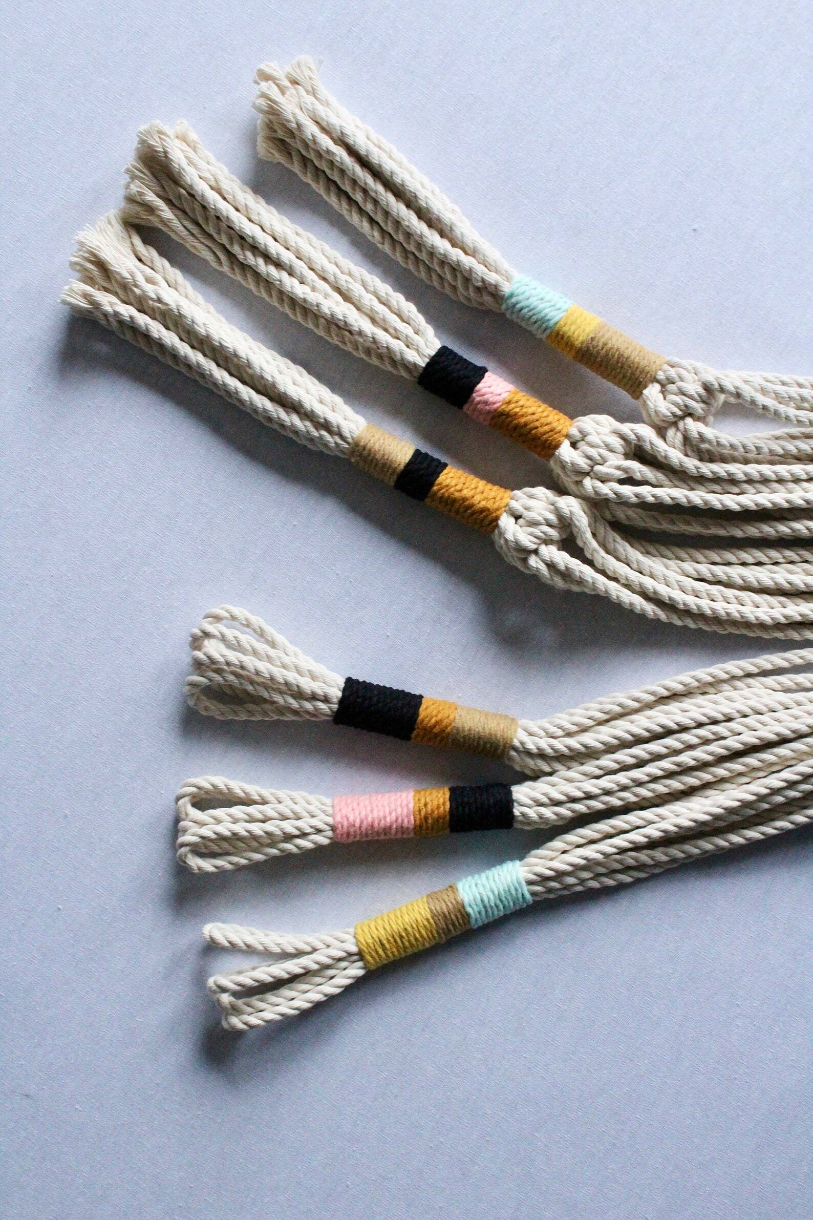 Freefille Market - Wholesale Hanging Planter - Macrame Plant Hanger, Hanging Planter, Color Block3