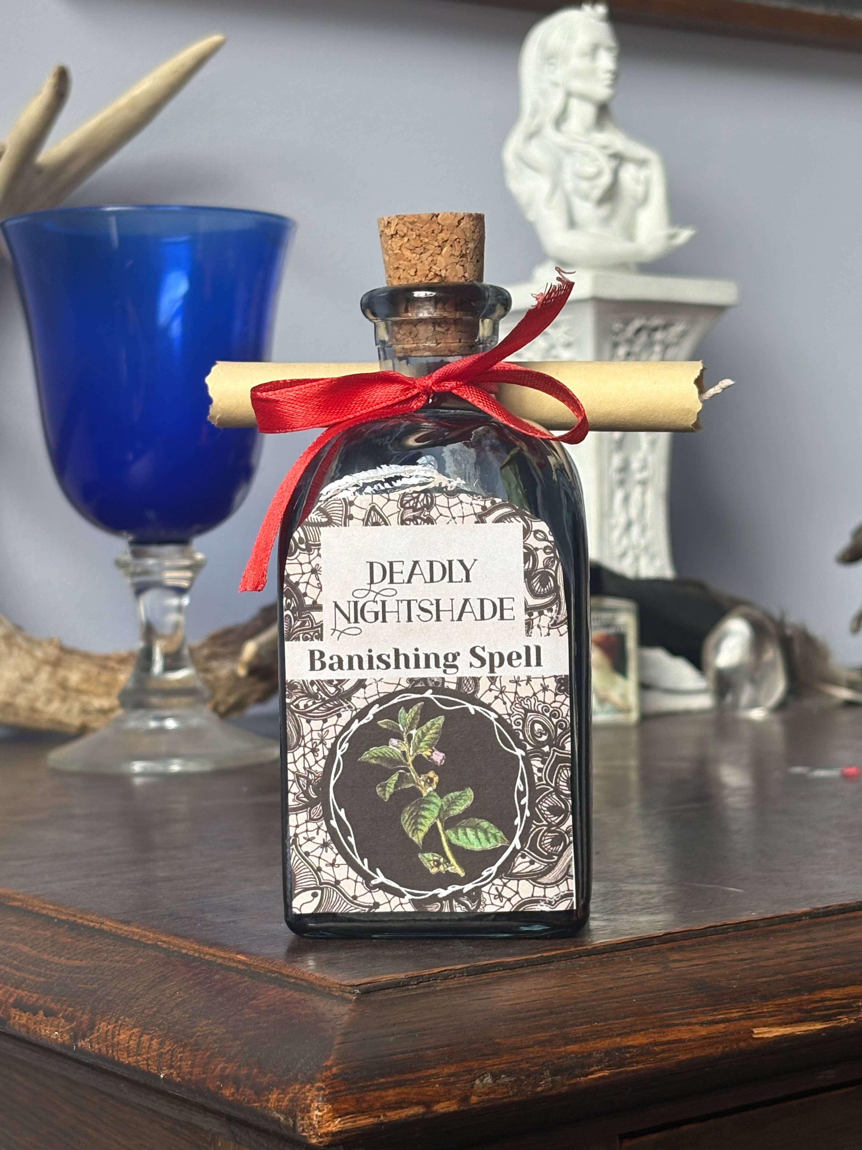 Envision Crystal - Wholesale Spiritual Stone/Crystal - Deadly Nightshade Banishing Spell Jar - Custom Spell Kit4