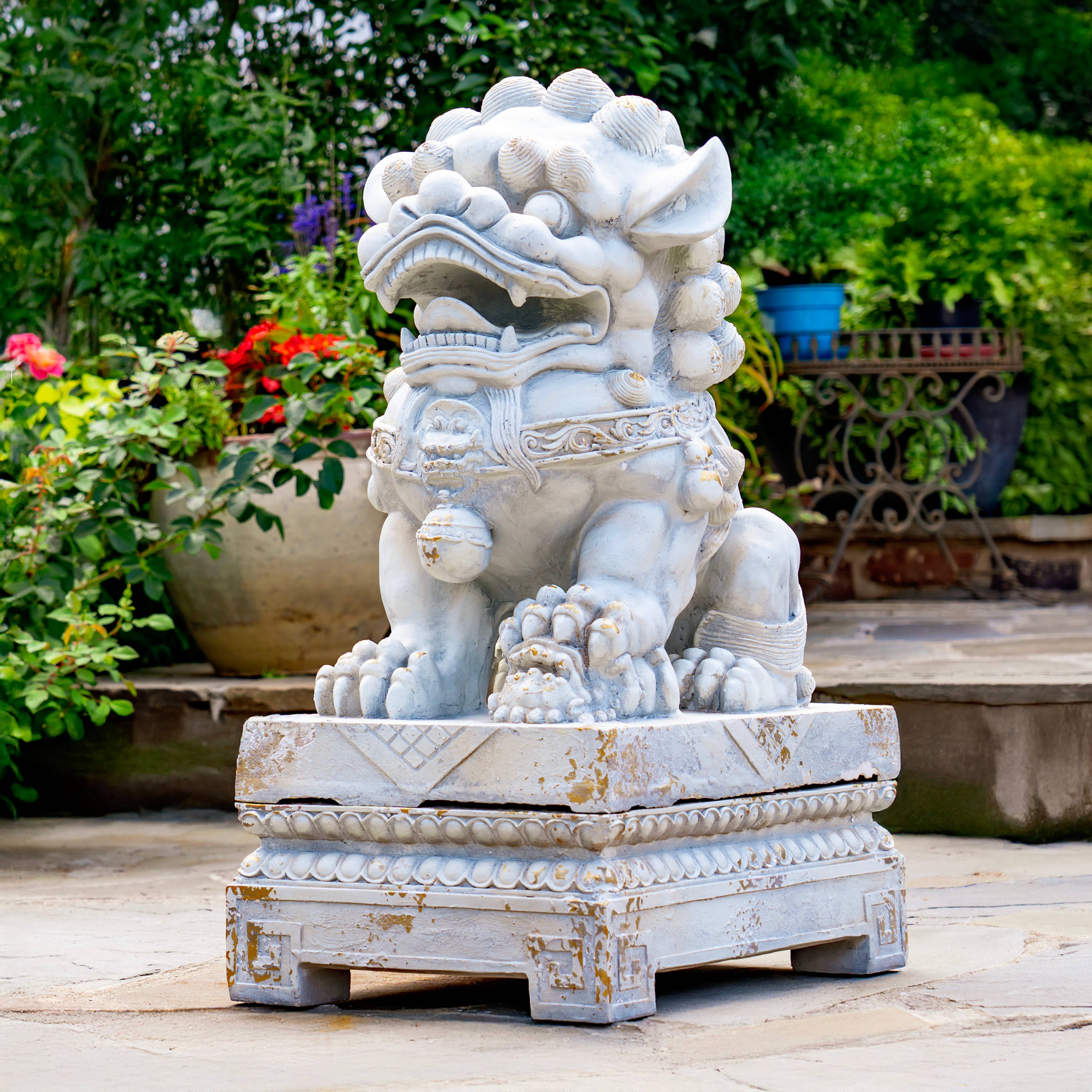 Zaer Ltd. International - Wholesale Sculpture - Magnesium Foo Dog Statues "Gan & An" 2PC/Set- Options15