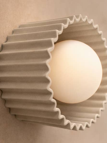 Syracuse Ceramic Wall Sconce | Small Minimalist Flush Mount for wholesale by LYSlightlab