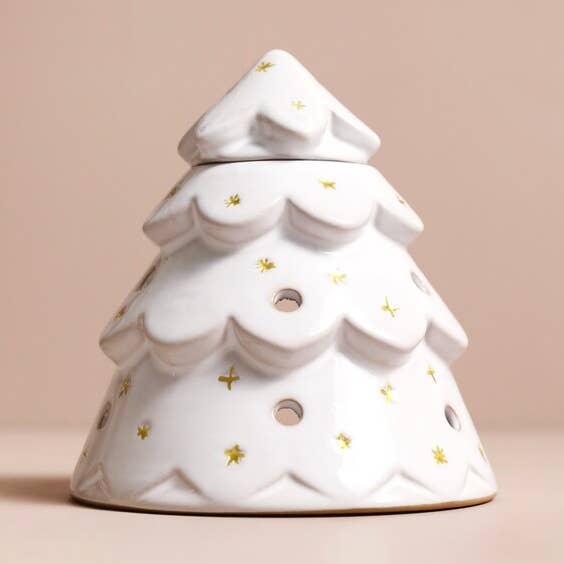 Ceramic Christmas Tree Wax Warmer -Not available to EU for wholesale by Lisa Angel