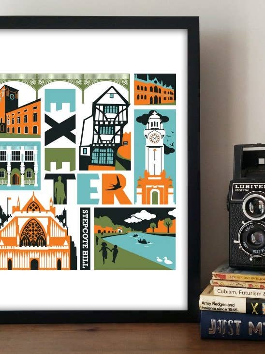 Stampa Exeter City per la vendita all'ingrosso da parte di Susan Taylor Design