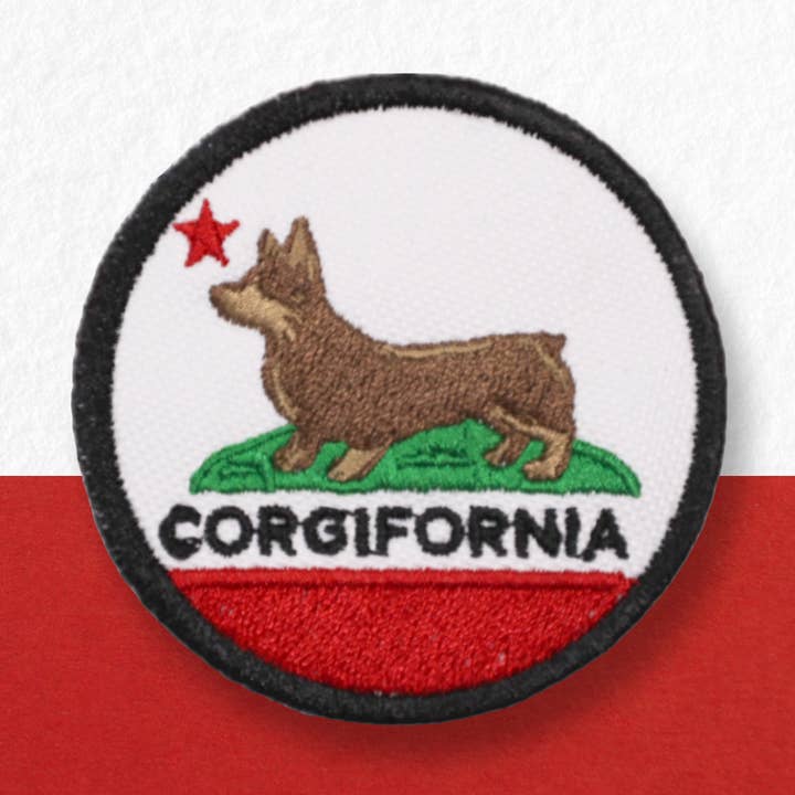 Corgifornia Patch for wholesale by K9 Sport Sack