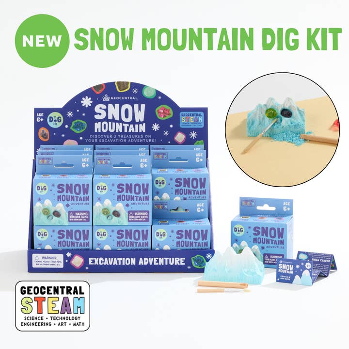 Snow Mountain Dig Kit – STEAM Children’s Enrichment for wholesale by RCS Gifts