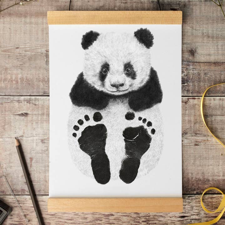 Lucy Coggle Designs – wholesale Hand & footprint kit – Child & baby – Baby Panda Footprint Kit