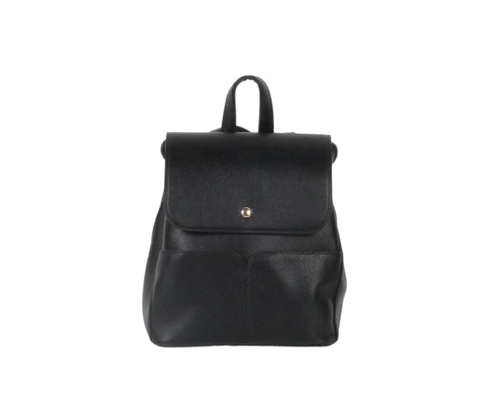 MIA LAROUGE - Wholesale Backpack - Women's - BACKPACK BAG WITH FLAP0
