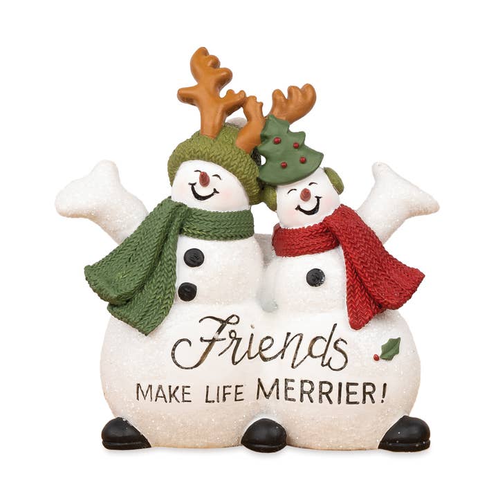 Friends Make Life Merrier Snowmen for wholesale by Blossom Bucket & Crossroads Home