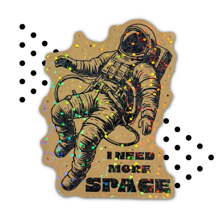 Autocollant - J'ai besoin de plus d'espace pour la vente par Intuitive Lines