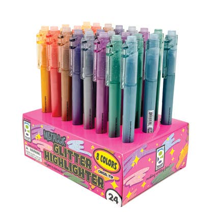 Geddes - Wholesale Highlighter - METALLIC GLITTER HIGHLIGHTER    24/DSP2