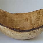 Petermans Boards and Bowls Inc. - Wholesale Serve Bowl - 15" SPALTED MAPLE OVAL BOWL1