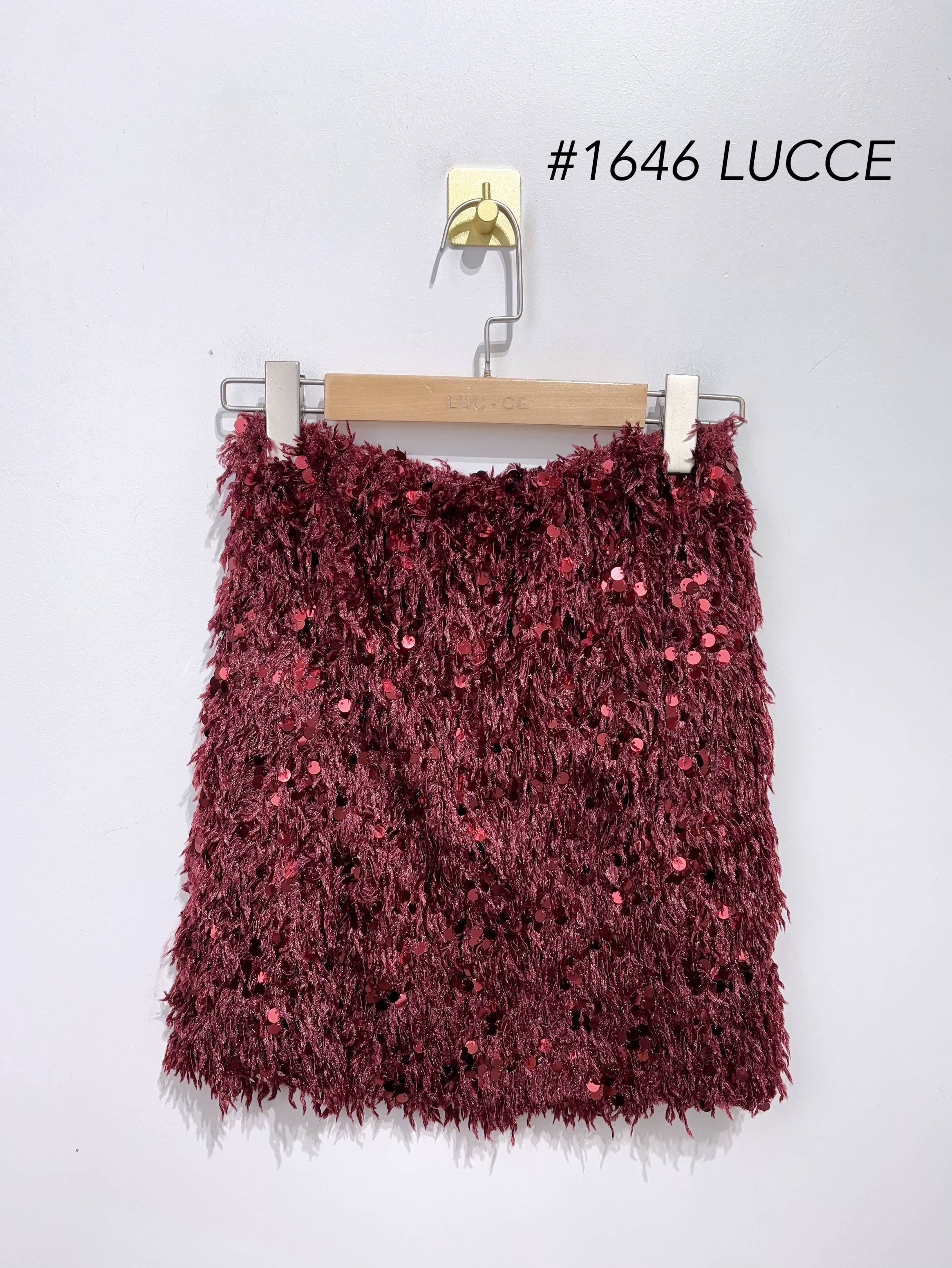 LUCCE - Venta al por mayor Falda - Mujer - Falda de plumas y lentejuelas - 16460