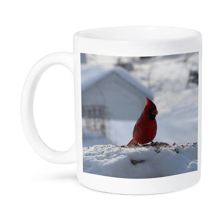 3dRose - Wholesale Coffee Mug - 3dRose, Male Redbird on Rock, Mug8