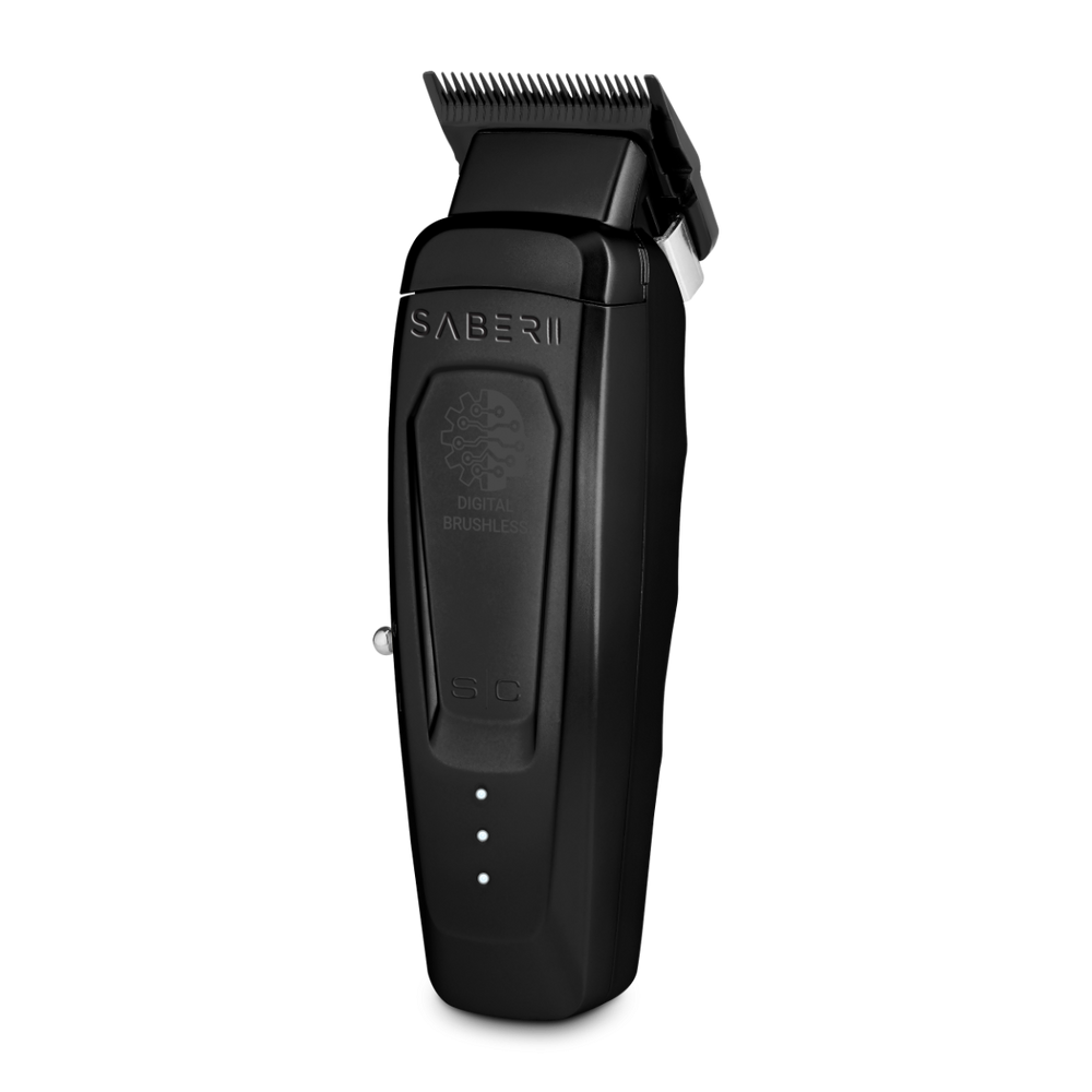 Salon Equipment Pros - Wholesale Clippers - Men's - StyleCraft Pro Saber 2.0 Metal Cordless Clipper Black SC617B2
