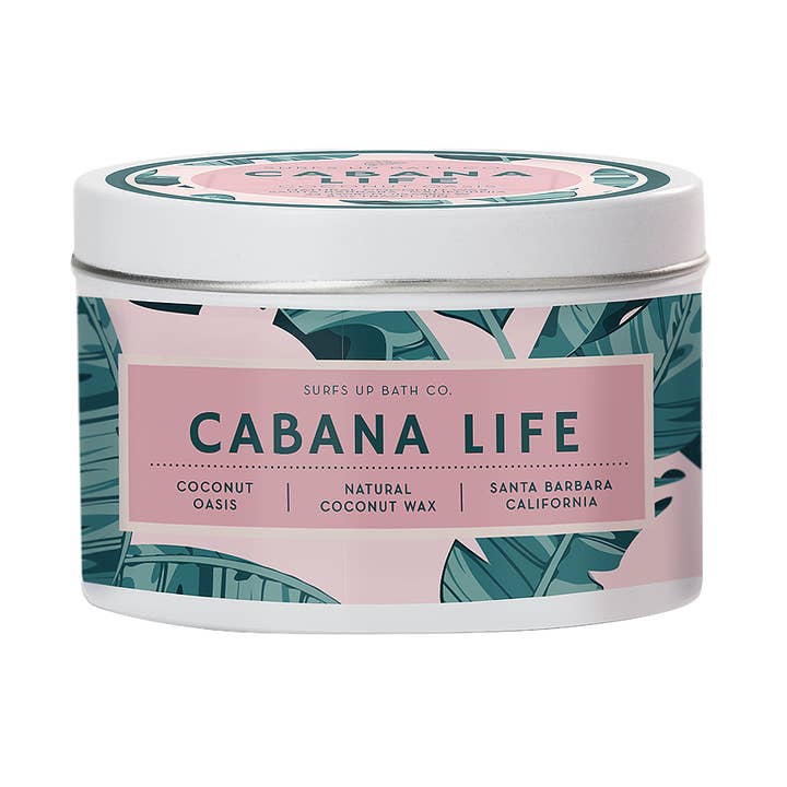 CABANA LIFE | Coconut Oasis | Latta retrò in cera di cocco LUXE per la vendita all'ingrosso da parte di The Little Bath Co.