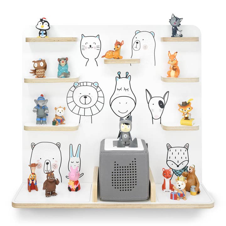 Estantería de madera adecuada para The Toniebox, grande - Friends para venta al por mayor de stadtecken