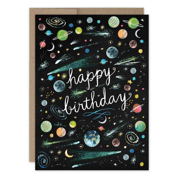 Biely & Shoaf - Wholesale Birthday Card - Outer Space Birthday Card