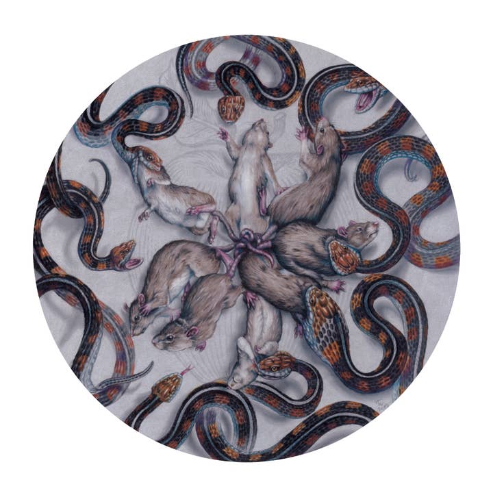 „Længe leve kongen“ 11" x 11" kunsttryk for engroshandel hos Alexandra Winthrop