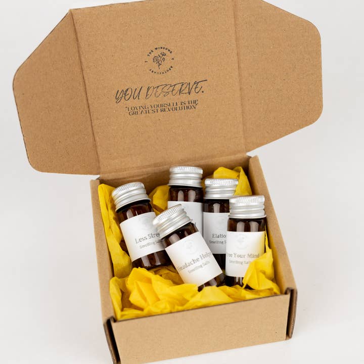 The Winsome Apothecary – Großhandel Ätherisches Öl – Weniger Stress ist das beste Riechsalz-Set2