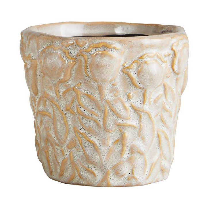 White Ceramic Pot - Small for wholesale by 47th & Main (Creative Brands)