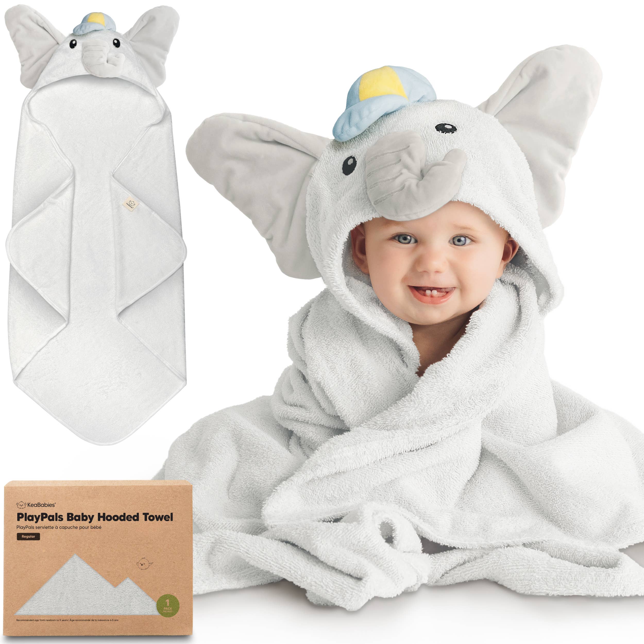 Ethan Playpals Hooded Baby Bath Towels for Newborn for wholesale on Faire0
