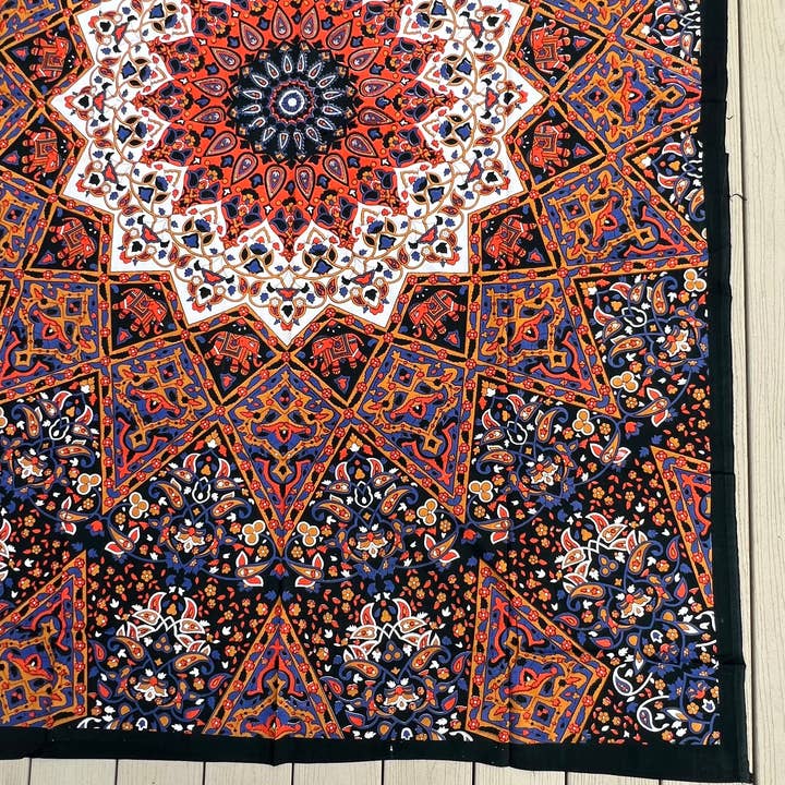 Lungta Imports - Wholesale Tapestry/Textile - Star Elephant Tapestry Wall Hanging Decor 80”X50” 2