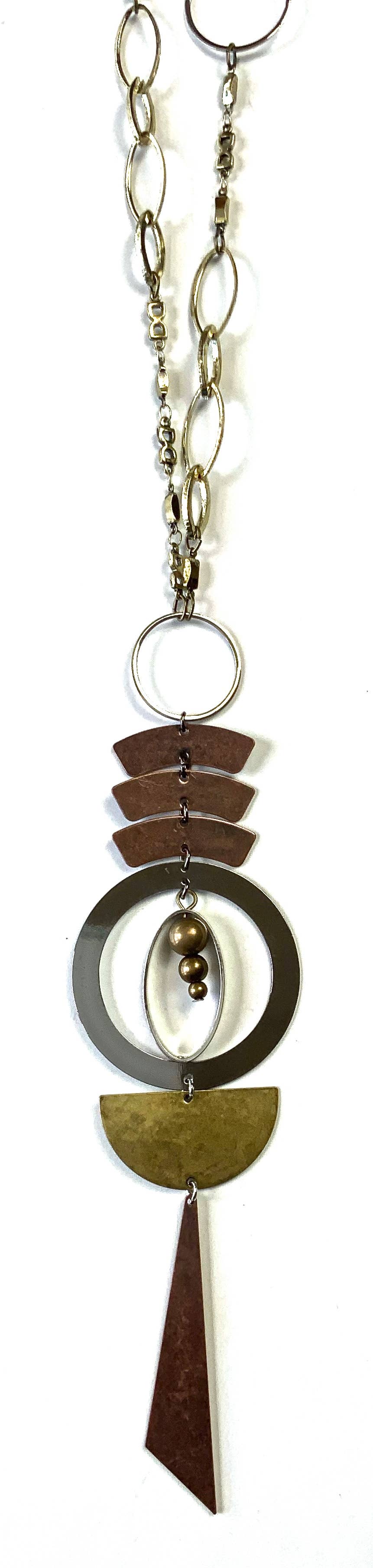 Lost & Found Trading - Wholesale Pendant/Charm Necklace - Oval Links & Mixed Chain Necklace with Pendant1