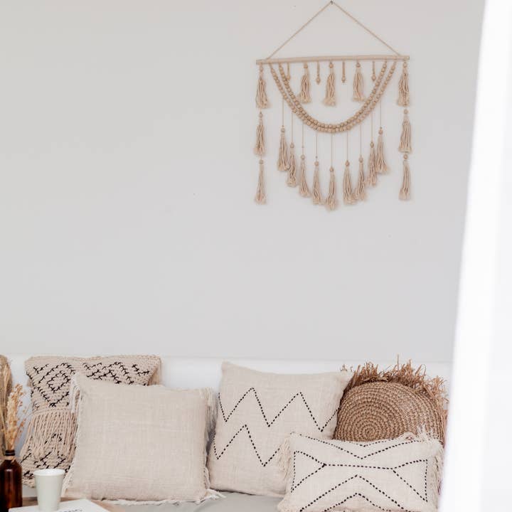 Village Thrive - Wholesale Tapestry/Textile - Ulu Tassel Wall Hanging5