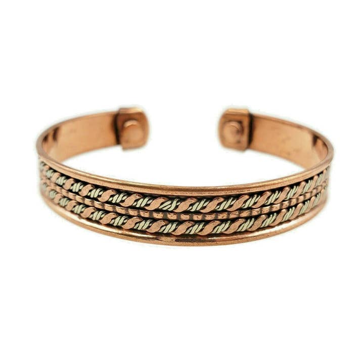 Ren koppar magnetiskt armband artrit smärtbehandling för wholesale av Treasure Jewelry