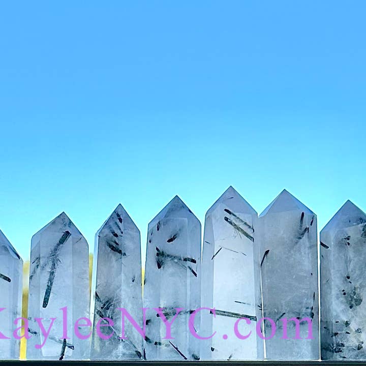 KayleeNYC - Wholesale Spiritual stone/crystal - Wholesale Lot 1 Lb Natural Tourmalinated Quartz Tower2