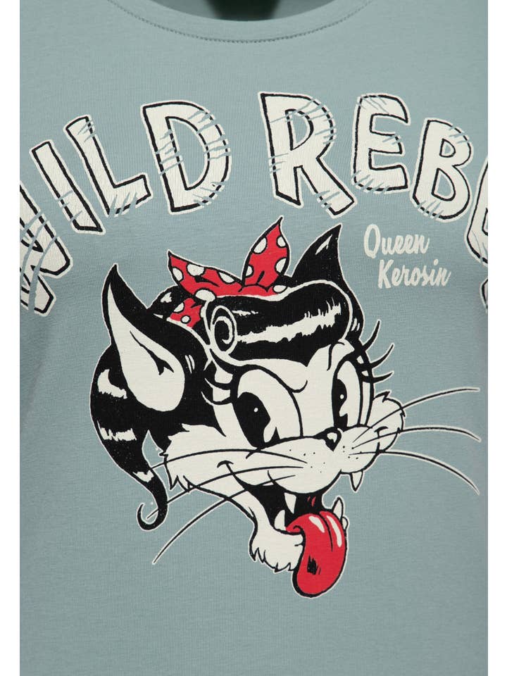 KING KEROSIN - Wholesale Screen Printed T-Shirt - Women's - Wild Rebel Tee16