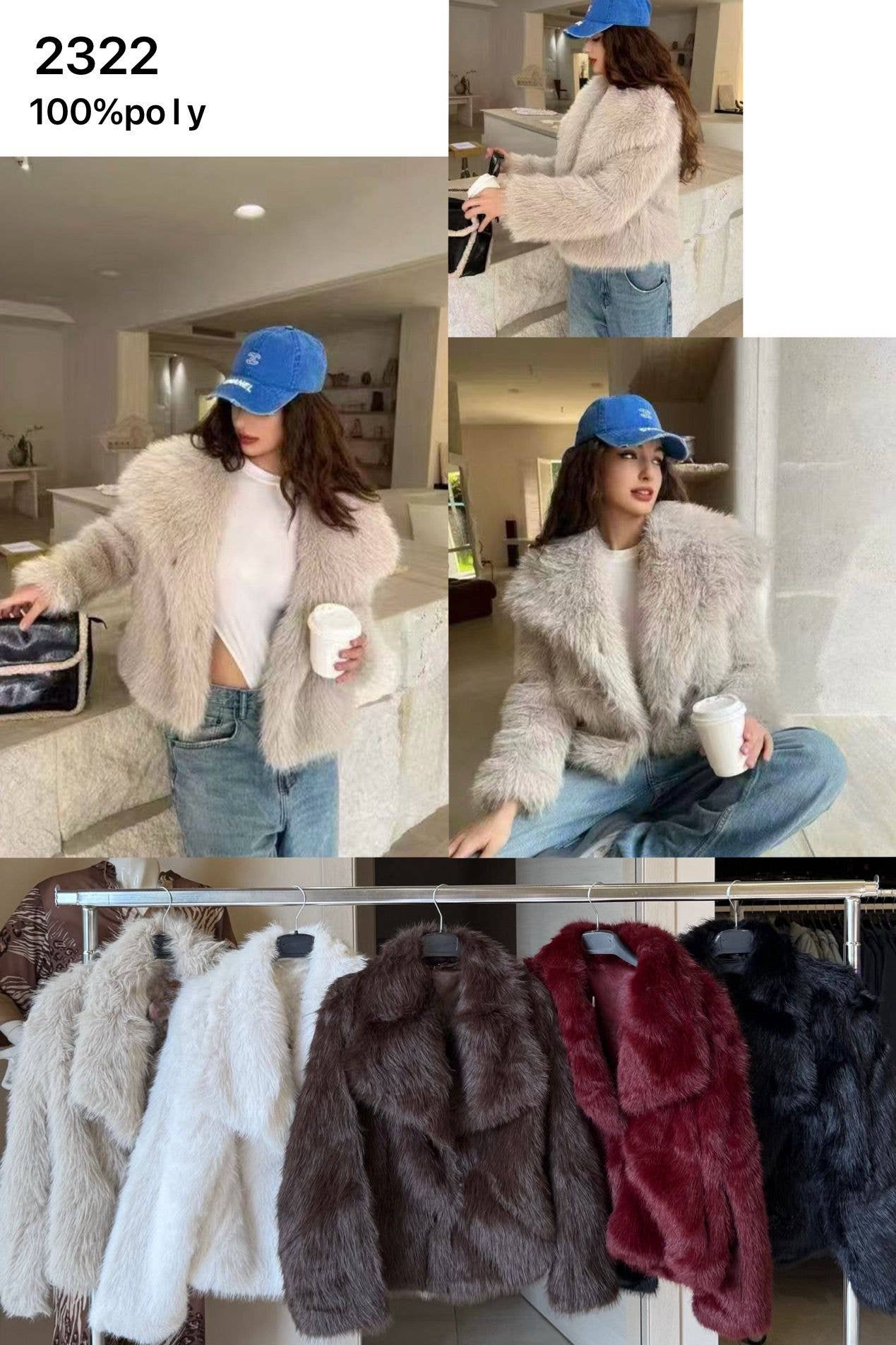 Cielo fashion – Großhandel Pelz-/Kunstpelzmantel – Damen – MÄNTEL0