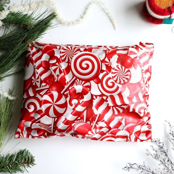 Eleven Fashion - Wholesale Envelopes - Candy Cane Designer Poly Mailers 10x130