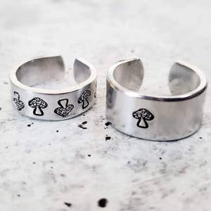 🍄 New MUSHROOM Rings in stock! 🍄 We have a bunch of new jewelry