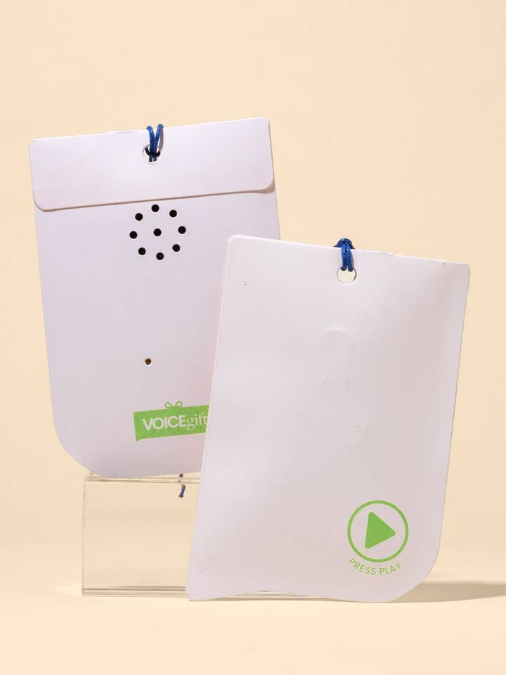 Etiqueta de Presente com Voz Personalizável e Gravável - 1 Embalagem Concha por atacado de VoiceGift