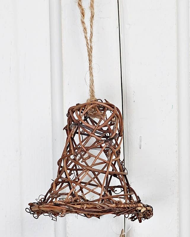Holiday Depot Inc. - Wholesale Ornament - M10087- Rattan Twig Bell Ornament-