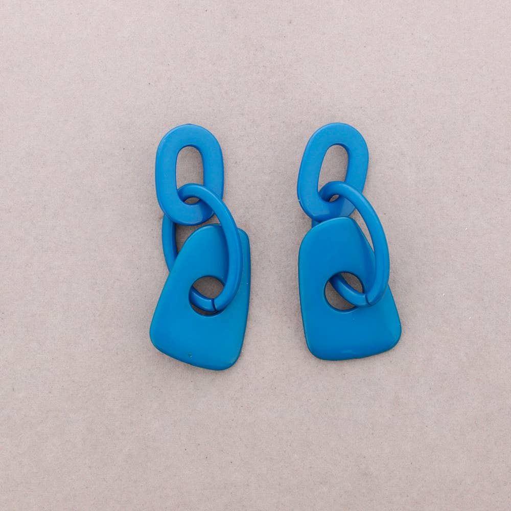 Sonata – wholesale Snap-smycken – Oregelbundna Länkörhängen i Harts1