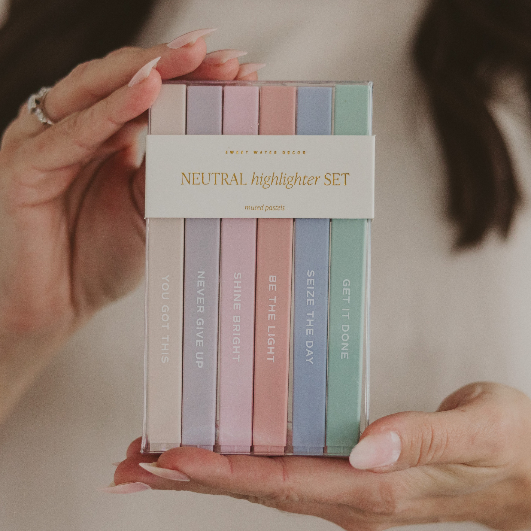 Sweet Water Decor - Wholesale Highlighter - Neutral Highlighter Set - Stationery Set & Decor1