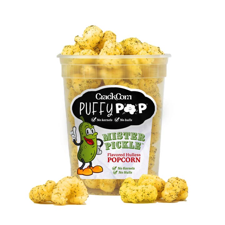 Crack Corn / Puffy Pop - Mister Pickle (4 oz) for wholesale by Puffy Pop / Crack Corn