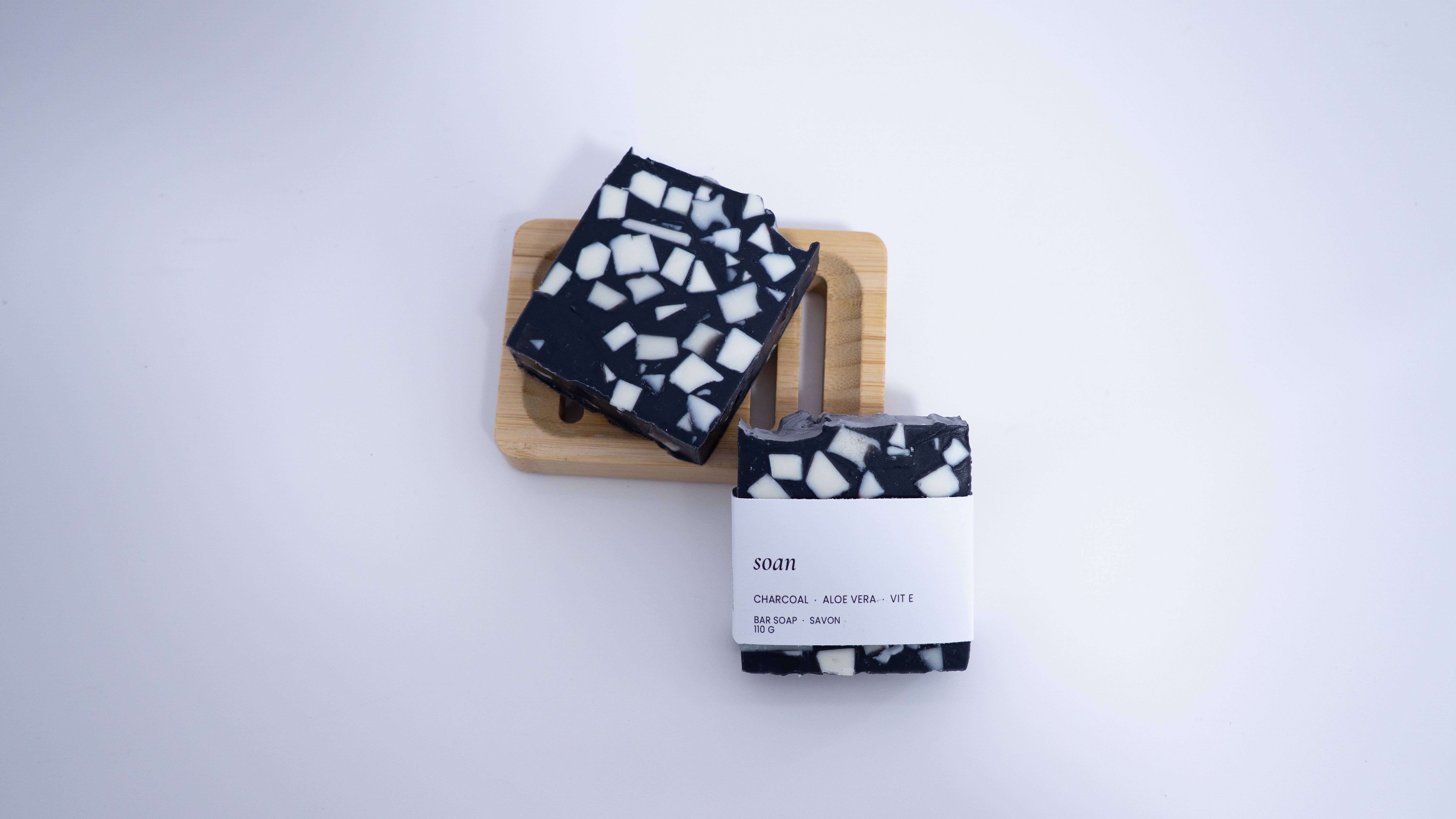 soan - Wholesale Bar Soap - Soap Bar – Charcoal & Aloe Vera, Tea Tree & Eucalyptus1