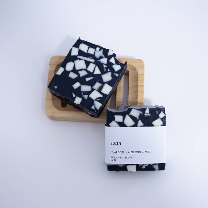 soan - Vente Pains de savon - Savon en Barre – Charbon & Aloe Vera, Arbre à Thé & Eucalyptus2