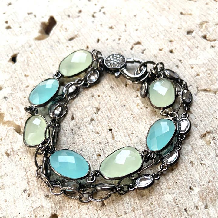 Beach sea jewelry natural stone crystal necklace boutique for wholesale by VB&CO Designs Handmade Jewelry