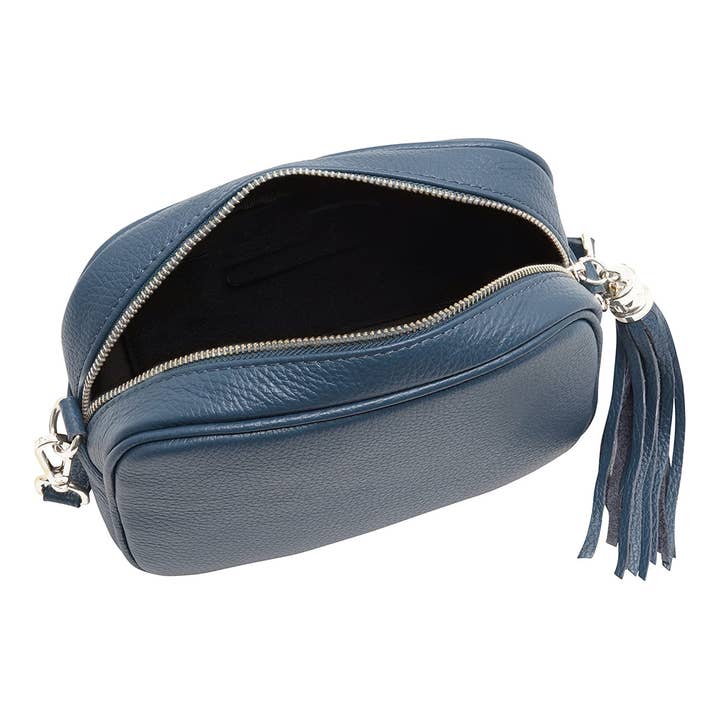 Ellas Trading - Wholesale Crossbody Bag - Women's - Italian Leather Camera Crossbody Bag with Tassel Charm42