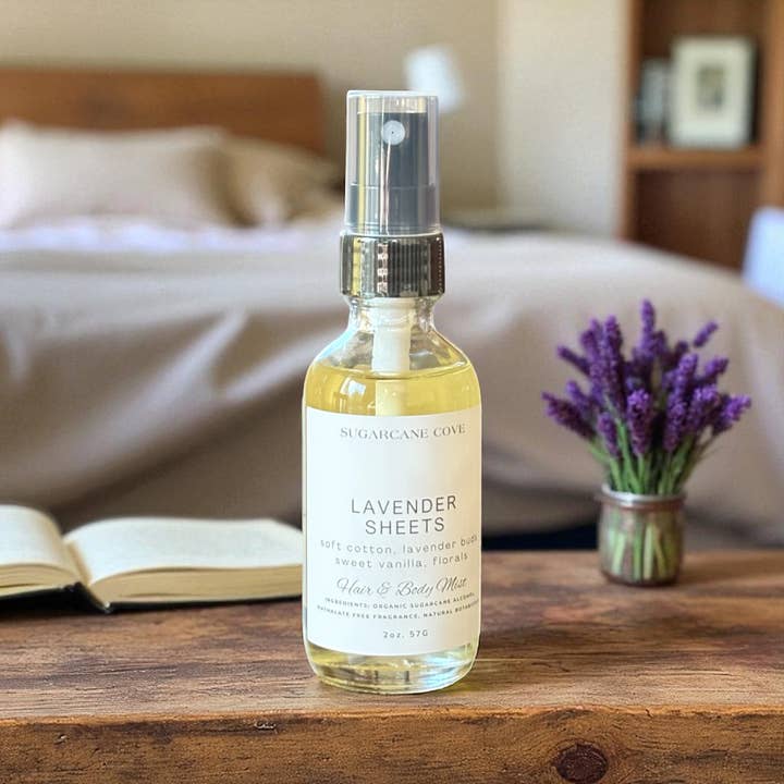 Sugarcane Cove Company - Wholesale Face & Body Mist/Water - 2oz - AROMATHERAPY HAIR + BODY MISTS | Organic Sprays 2