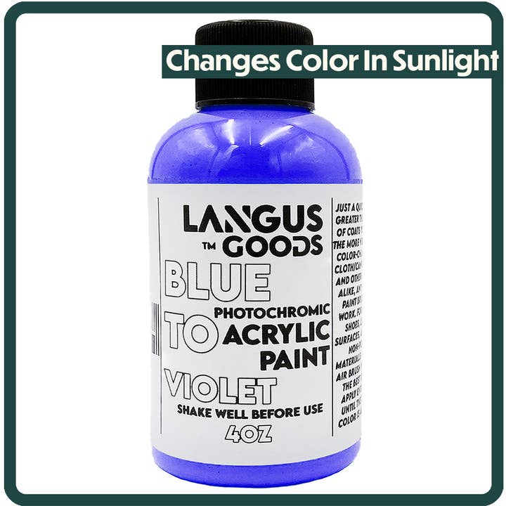 Tessuto fotocromatico da blu a viola e vernice aerografo per la vendita all'ingrosso da parte di Langus Goods